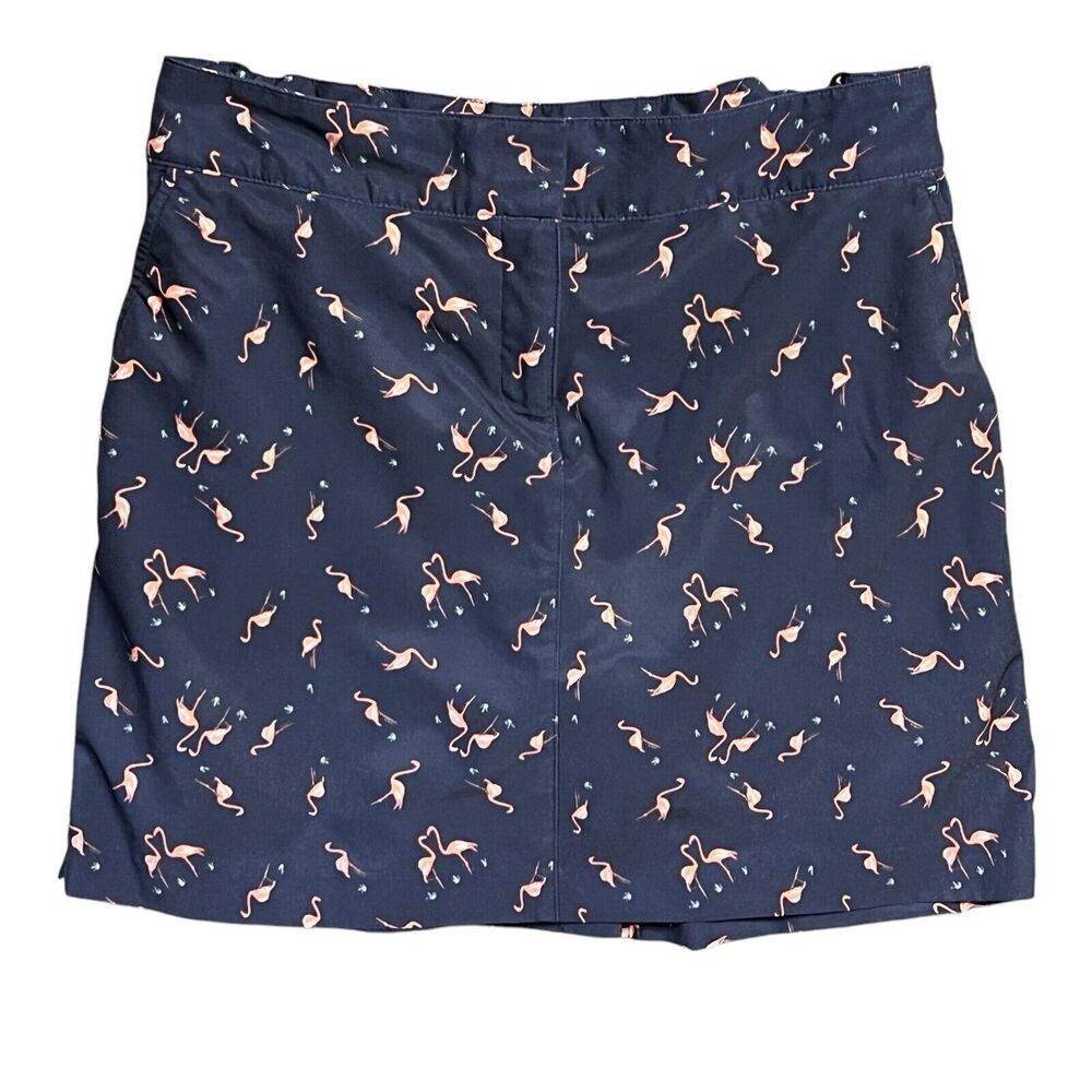 Izod Navy Skort with Pink Flamingo Print